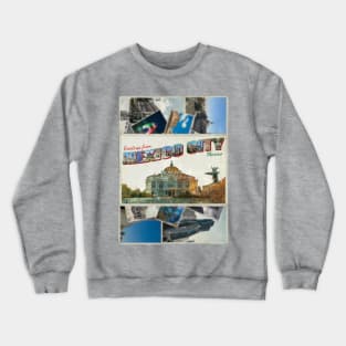 Greetings from Mexico City in Mexico Vintage style retro souvenir Crewneck Sweatshirt